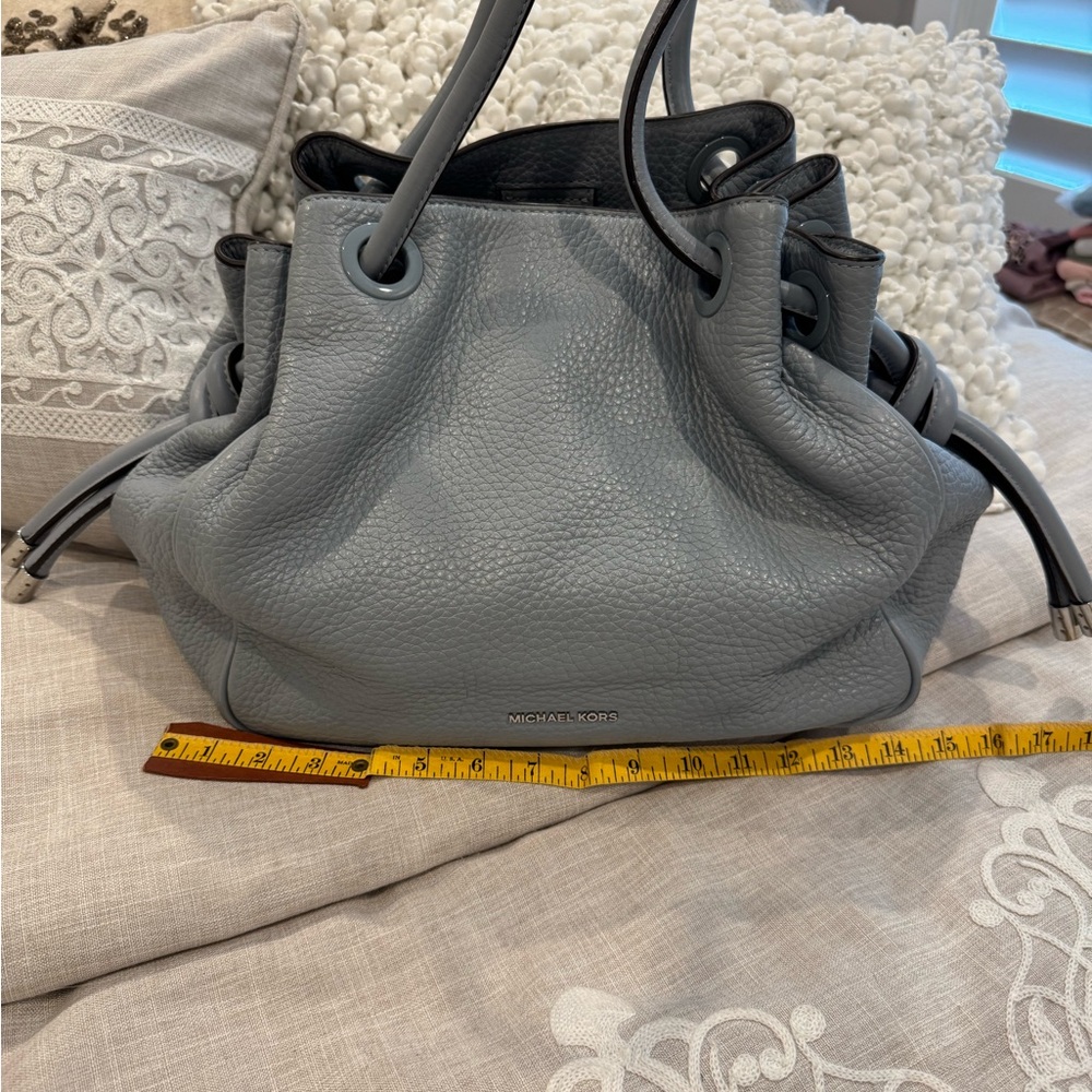 Michael Kors Blue/gray Leather Bag